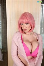 Busty Lana Kendrick Pretty in Pink Day Photoshot
