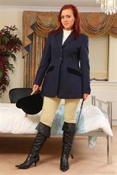  Stunning Jenna J in an equastrian outfit. 