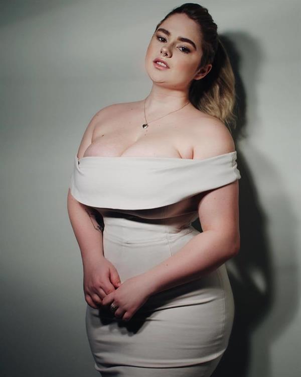Hot sexy curvy lingerie model