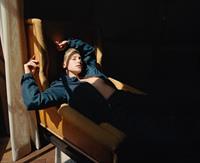 Lili Reinhart braless boobs topless in an open jacket showing off her tits and cleavage.