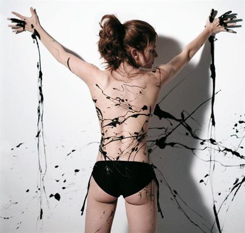 Michelle Jenner in body paint - ass