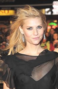 Claire Danes at the Me & Orson Welles premiere - showing nipple through see through blouse
