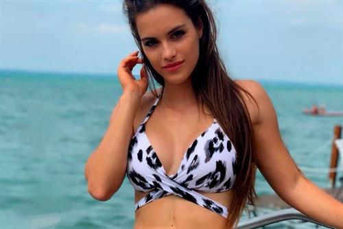 Timea Gelencser in a bikini