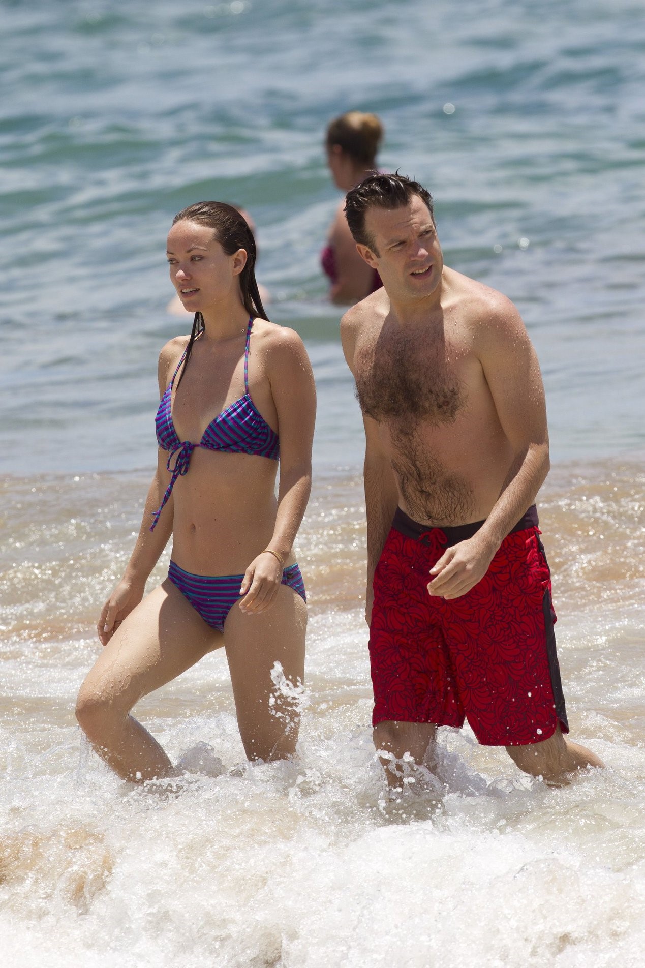 Olivia Wilde on the beach and in the water in Hawaii - May 26, 2013 