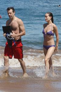 Olivia Wilde on the beach and in the water in Hawaii - May 26, 2013 