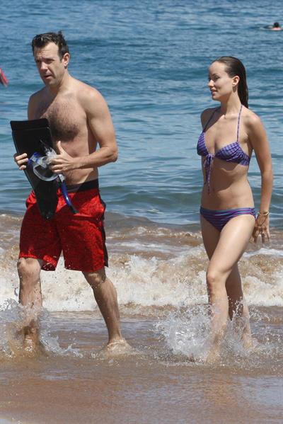 Olivia Wilde on the beach and in the water in Hawaii - May 26, 2013 