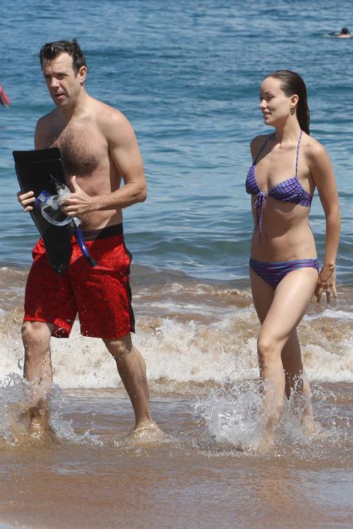 Olivia Wilde on the beach and in the water in Hawaii - May 26, 2013 
