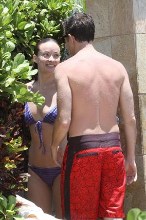 Olivia Wilde on the beach and in the water in Hawaii - May 26, 2013 