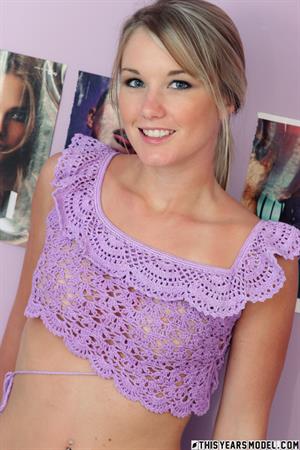 Private School Jewel Pictures Jewel in Purple Knit