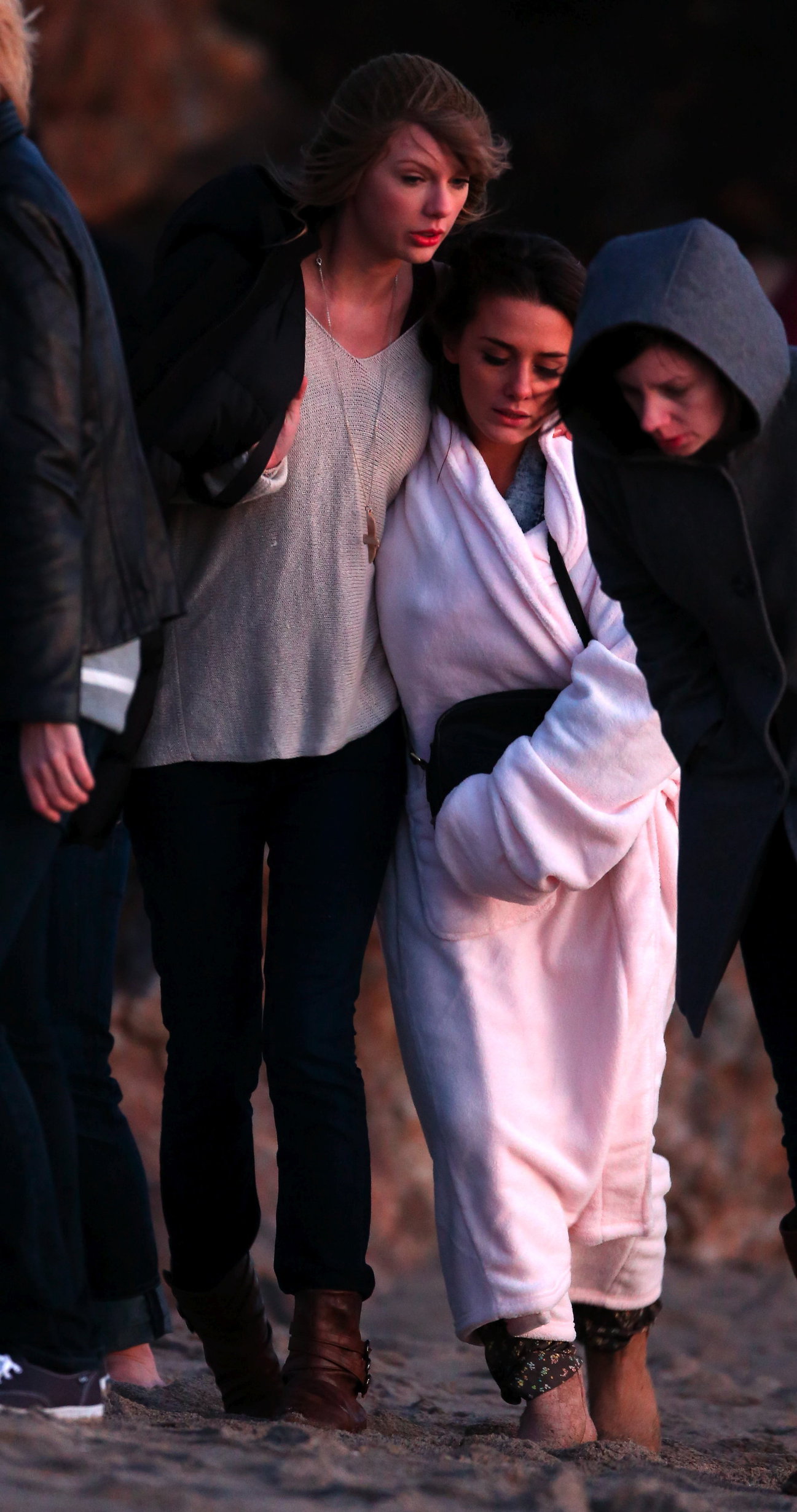 Taylor Swift filming a music video in Malibu 2/11/13 