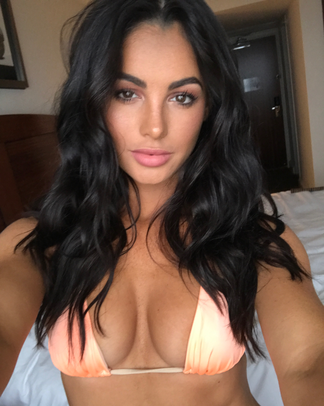 Orange Bikini Top Closeup