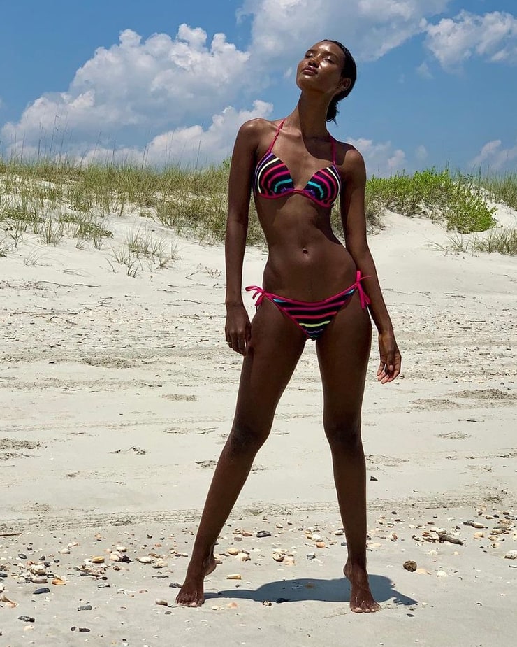 Fatima Siad in a bikini