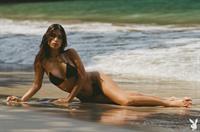 Geena Rocero on the beach in Playboy set Playmate August 2019