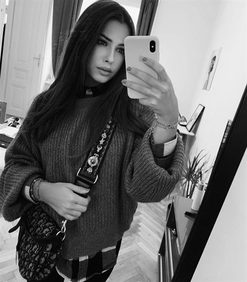 Model Sarah Mühleder, in different settings and shots