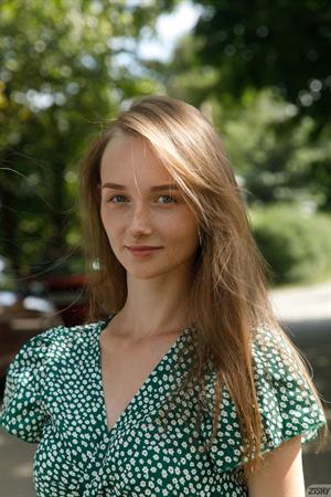 Ariel Gossimer in a Dress