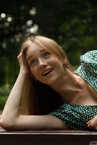 Ariel Gossimer in a Dress