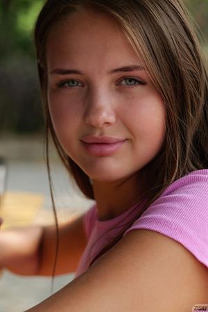 Olya Derkach in Purple