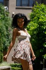 Dee Richards in White Lace