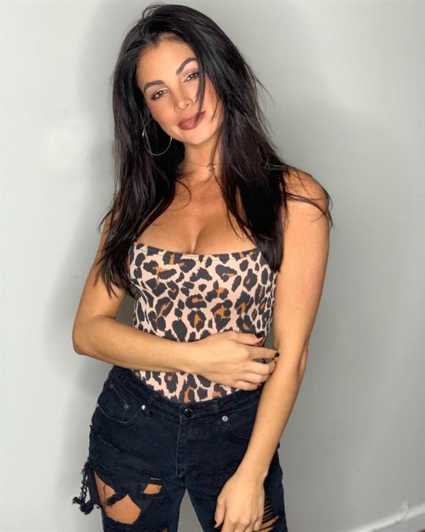 Black Jeans and Animal Print Top