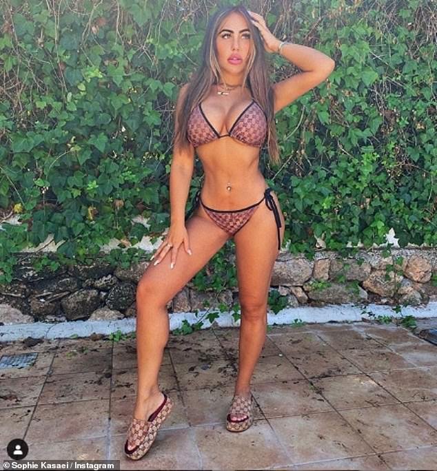 Sophie Kasaei in a bikini