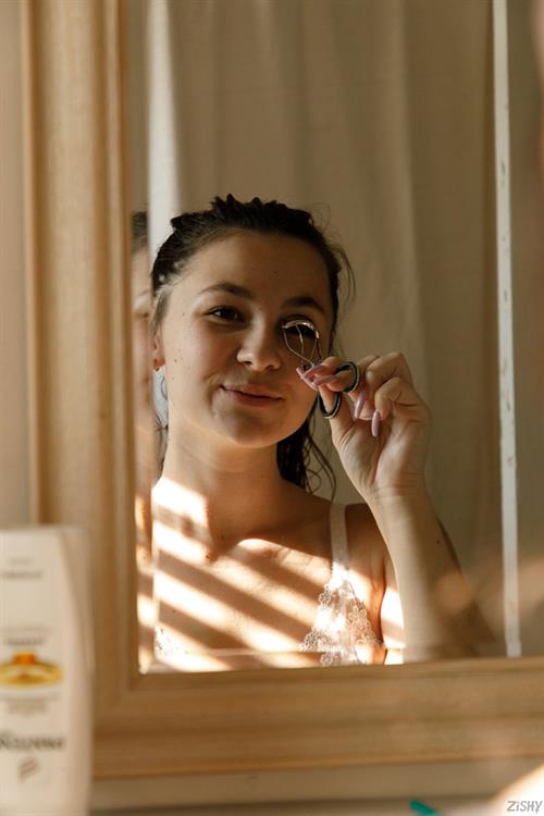 Petite Liz Jordan in her Room