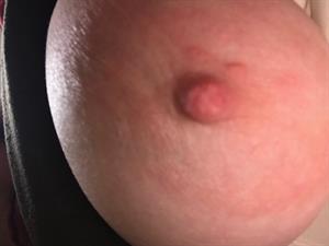 tulsa bank lady taking a selfie and - breasts