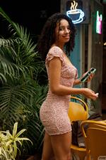 Valery Ponce in a Dress