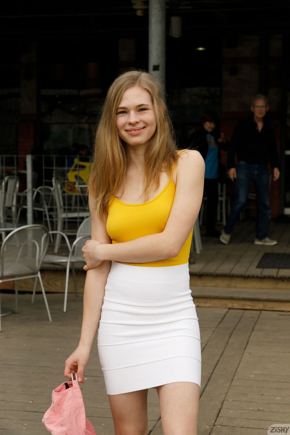 Minka Giertz in a Skirt