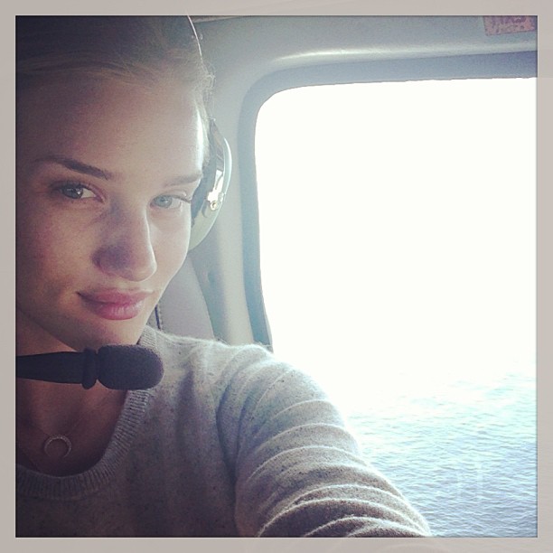 Rosie Huntington-Whiteley taking a selfie