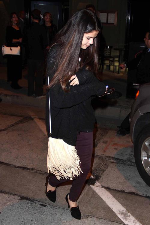 Selena Gomez heads to a date in West Hollywood on February 27, 2013