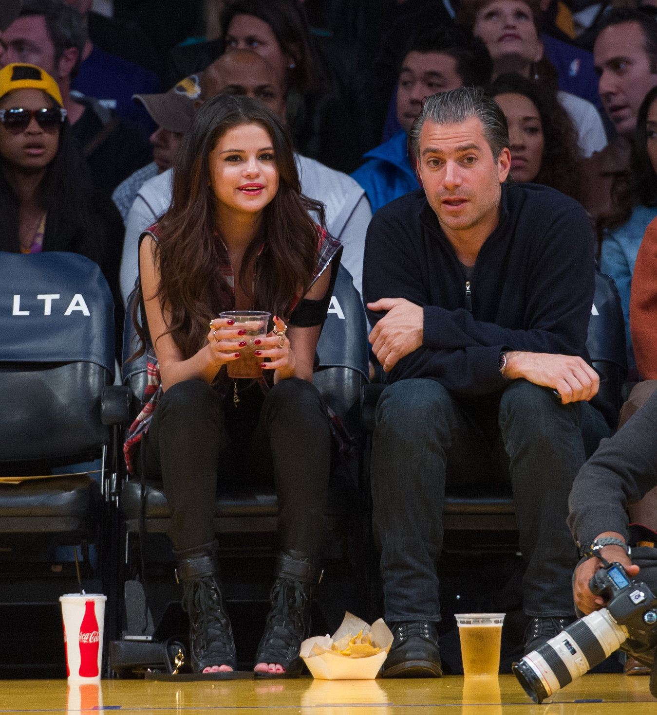 Selena Gomez at Lakers vs Kings game 3/17/13 