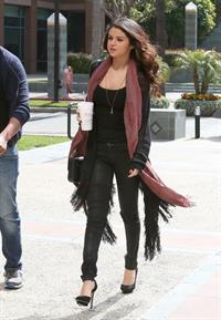 Selena Gomez out walking in Toluca Lake on April 5, 2013