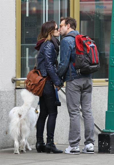Olivia Wilde out walking her dog in New York City - February 16, 2013 