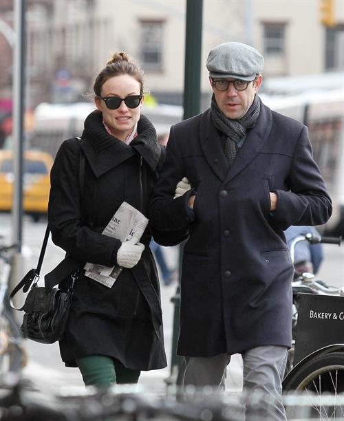 Olivia Wilde out walking in New York City on February 20, 2013