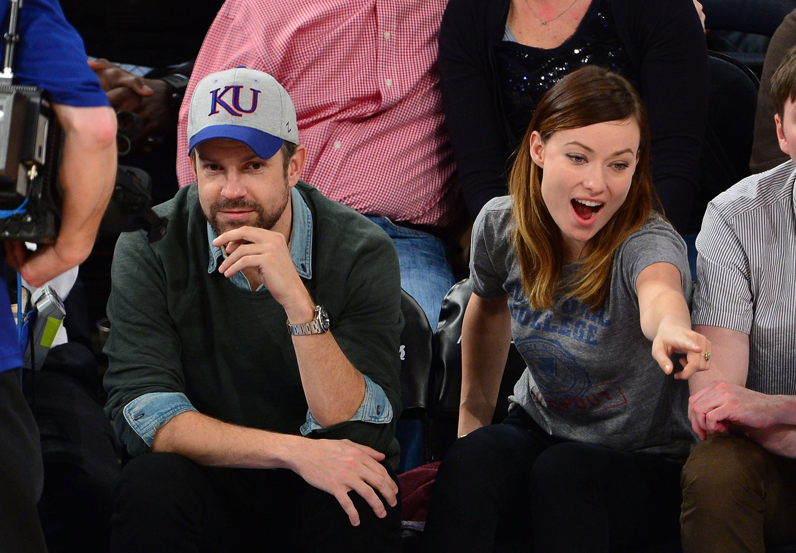Olivia Wilde - Raptors vs Knicks game in NYC 3/23/13  