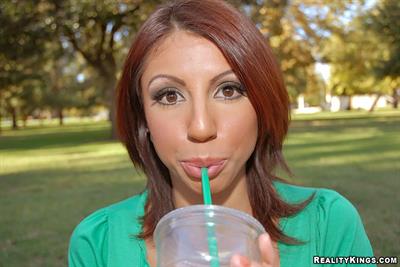 Dollce was and is a BOMBSHELL. I am so glad we ran in to her. She has some great BREASTS. I almost didn’t want her to tease us. I just wanted to rip her blouse right there and then at the park. But I kept my cool. We took her back to the house and gave this student a few lessons of our own.
Dollce is on her back with her skirt up around her waist and her panties pulled to the side. Her man, a well- hung white dude, has his cock in her pussy and he`s giving it to her hard. He`s really fucking her good, as the moans streaming from her mouth indicate.
This sultry Latina babe with her massive 34DD jugs and an incredible ass says that sucking dick is her favorite bedroom activity. My Dearest Dollce, she doesn’t just give head, she gives an experience. A ton of head and hand movement with a lot of tongue action as well. These are the key to her oral ability! Also, she has the greatest big jugs for amazing tit worship along with awesome titty fucking. Watch out how aggressive she is! I especi