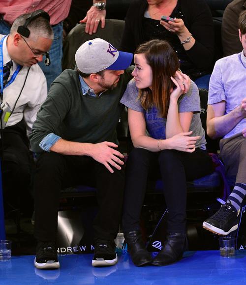 Olivia Wilde - Raptors vs Knicks game in NYC 3/23/13  