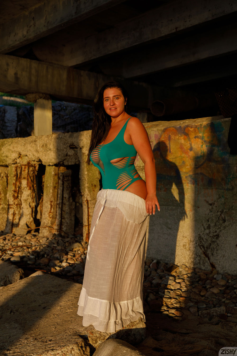 Vyeta Mustafina Wet Beach Babe