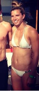 Tobin Heath in a bikini