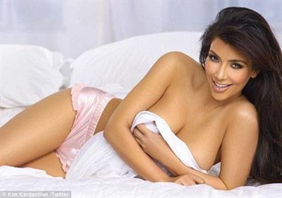 Kim Kardashian in lingerie
