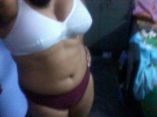 Anonymous in lingerie