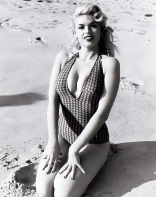 Jayne Mansfield in a bikini