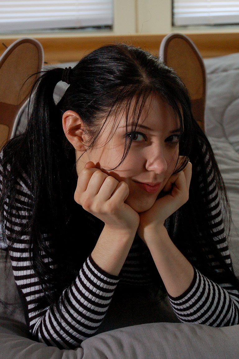 Alt Teen With Pigtails