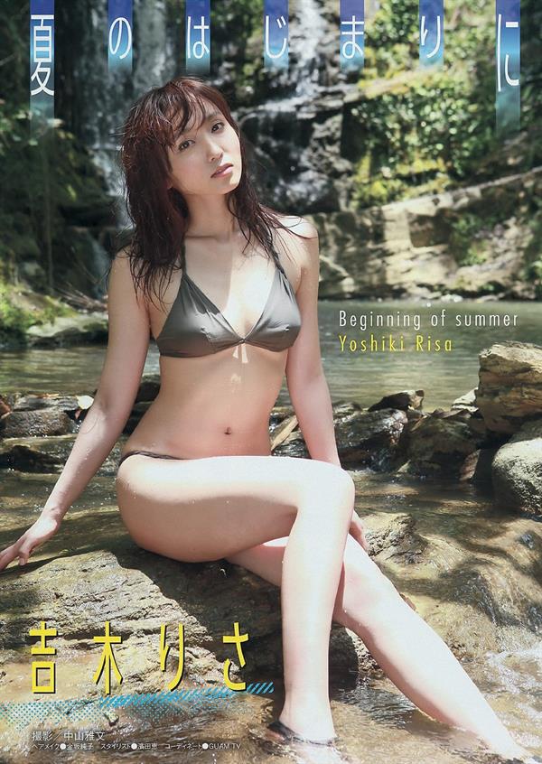 Risa Yoshiki in a bikini