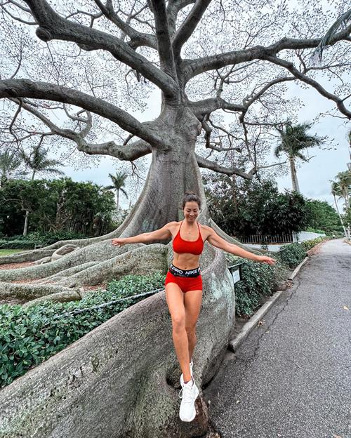 Beverley Cheng in a bikini