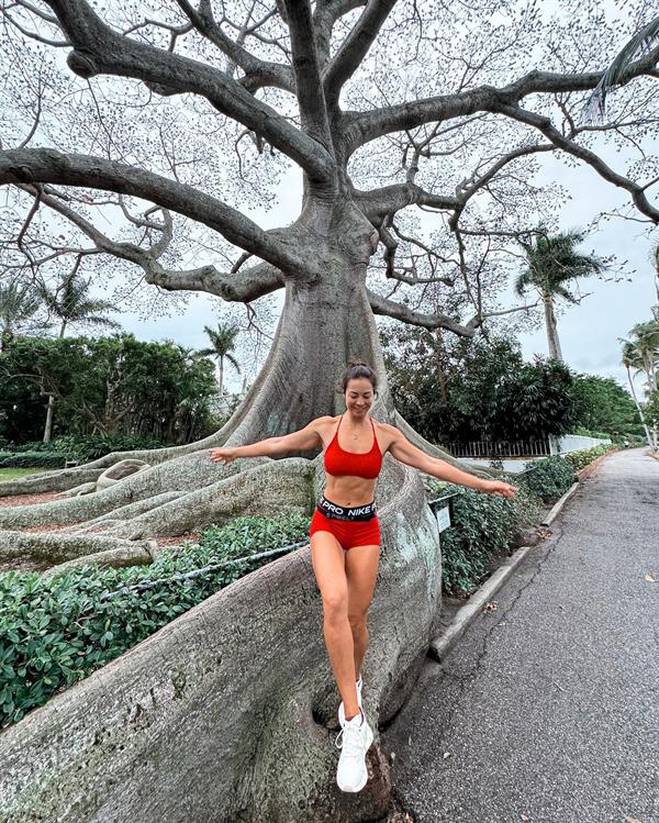 Beverley Cheng in a bikini