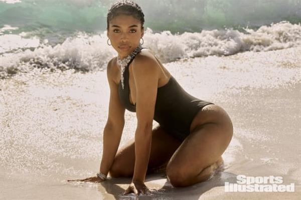 Lori Harvey in a bikini