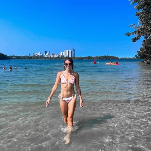 Caitlin Beadles in a bikini