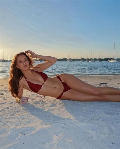 Charlotte Walcoff in a bikini
