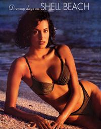 Yasmeen Ghauri in a bikini